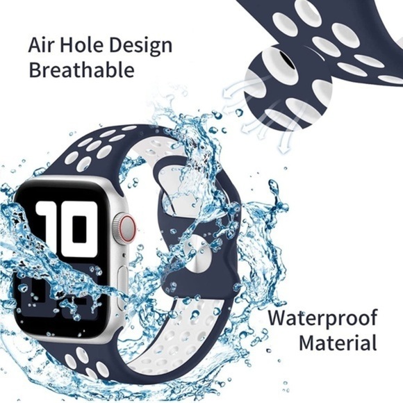 Ultra Series Silicone Apple Watch Band with AirHoles-42/44/45/49mm-iWatch Compat - Picture 2 of 7